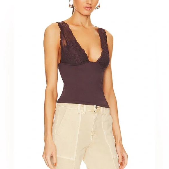 NWT Intimately FP Power Play Cami in Bittersweet Cocoa - Picture 1 of 8